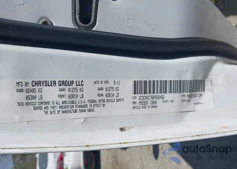 2011 Chrysler 300C z USA, uszkodzony, nr VIN 2C3CA6CT6BH592462